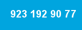 923 192 90 77 923 192 90 77